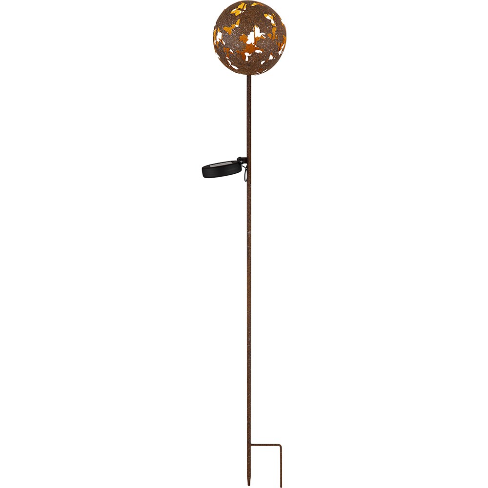 Lampa solara GLOBO Vintage, 3000K, IP44, metal, bronz