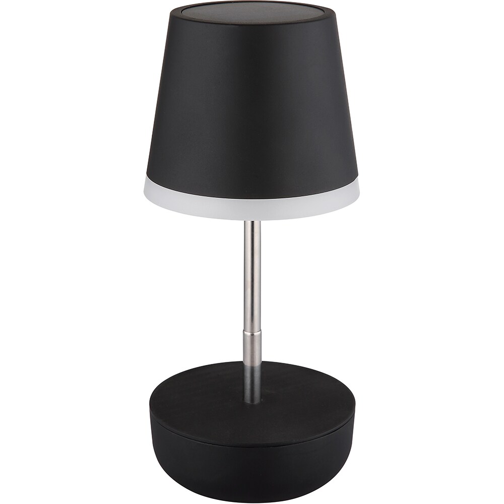 Veioza solara GLOBO, 3000K, IP44, plastic, negru