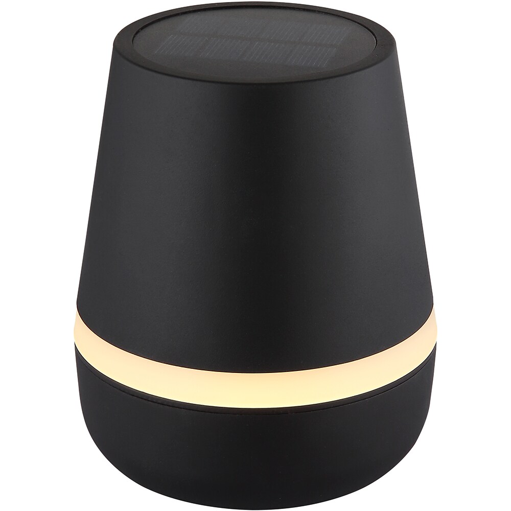 Veioza solara GLOBO, 3000K, IP44, plastic, negru