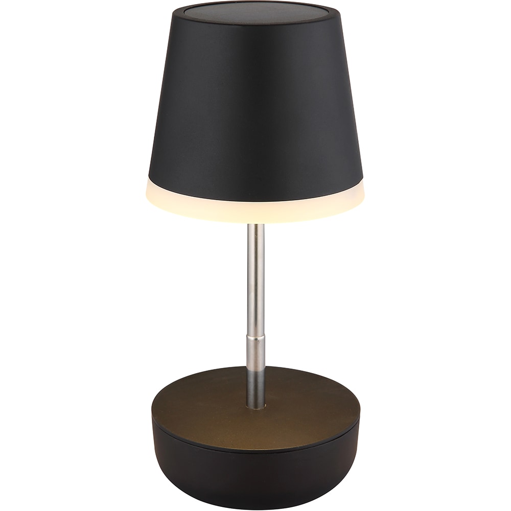 Veioza solara GLOBO, 3000K, IP44, plastic, negru