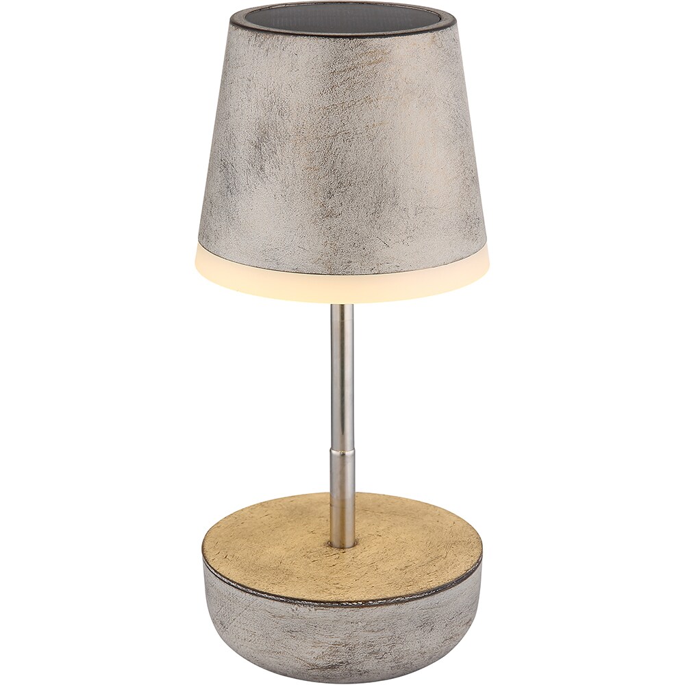 Veioza solara GLOBO, 3000K, IP44, plastic, bej