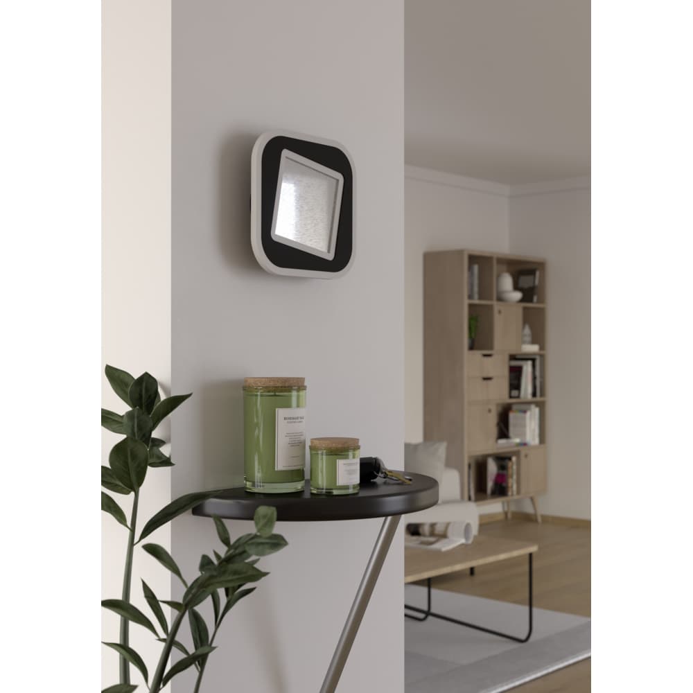 Aplica Led EGLO Macchioni, 12W, 1560lm, lumina neutra, IP20, negru-alb