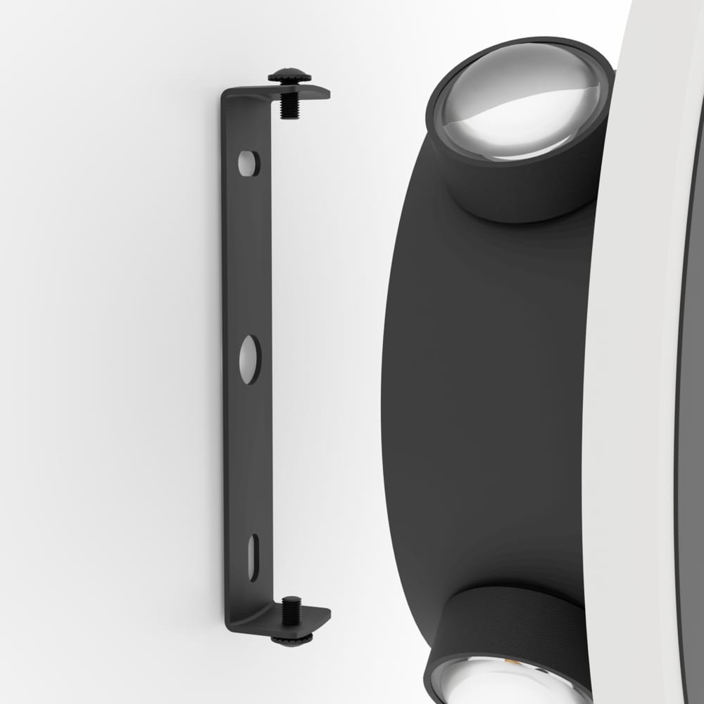 Aplica Led EGLO Talamello, 12W, 1450lm, lumina calda, IP20, negru-alb