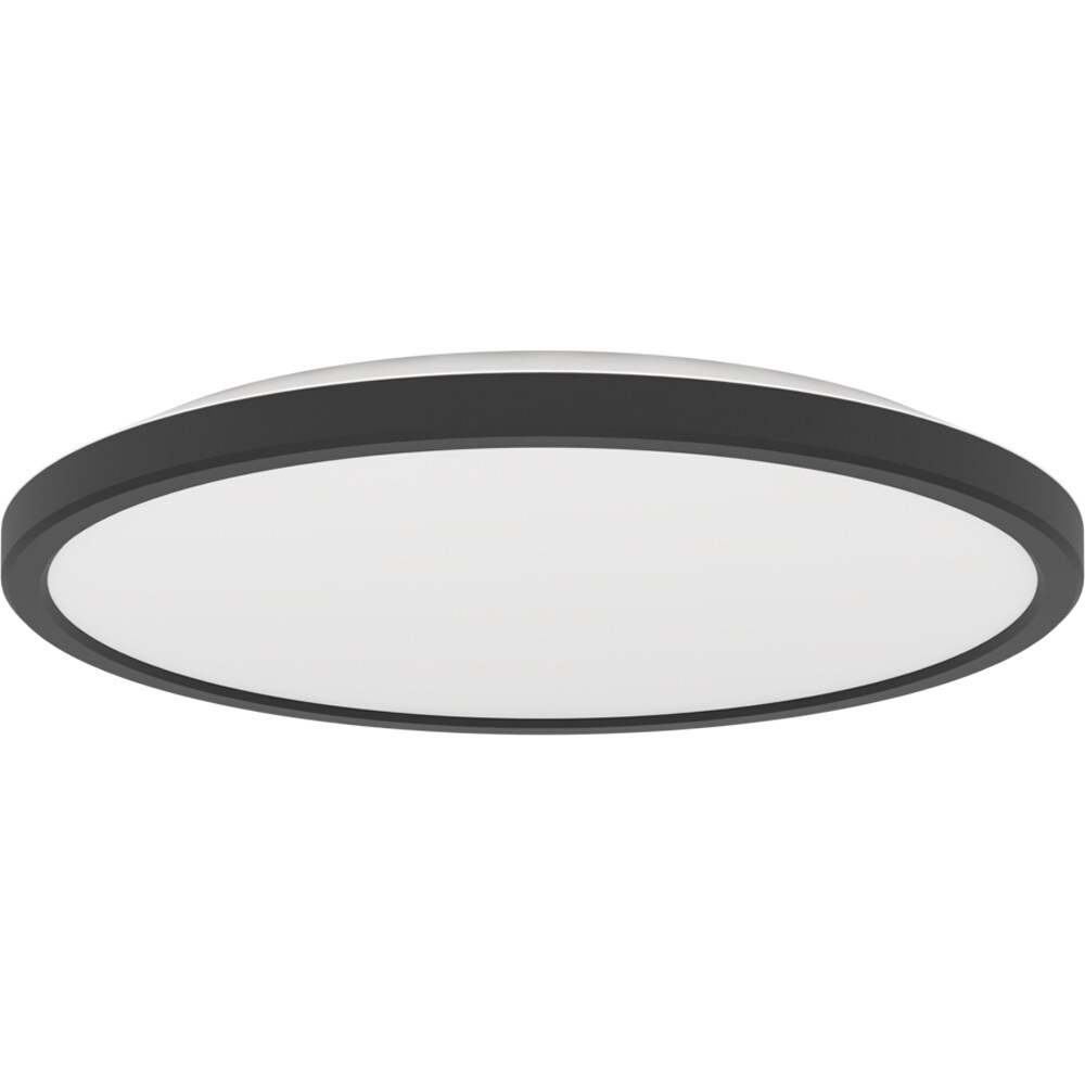 Plafoniera Led EGLO Rovito, 13.9W, 1750lm, lumina variabila, IP44, negru-alb