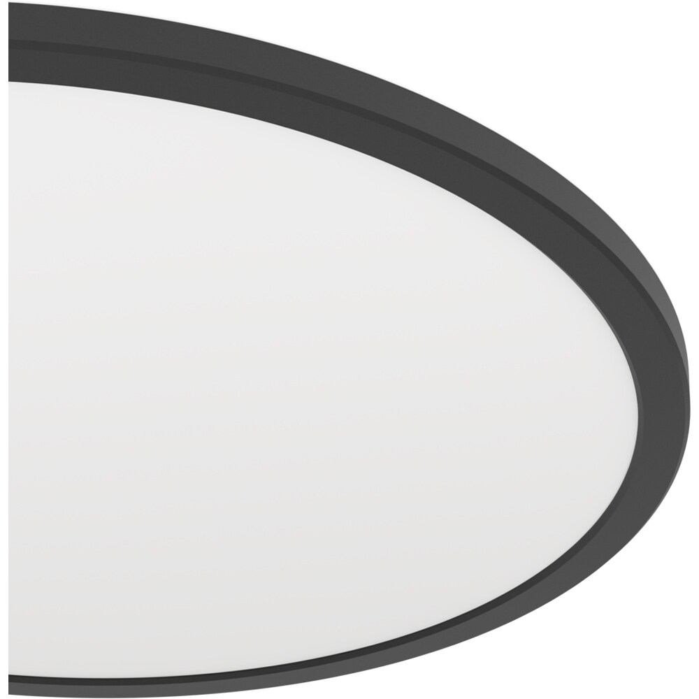 Plafoniera Led EGLO Rovito, 16.8W, 2900lm, lumina variabila, IP44, negru-alb