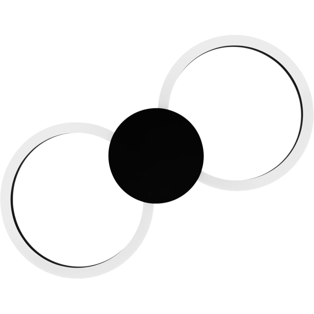 Plafoniera Led EGLO Venticello, 20W, 2400lm, lumina calda, IP20, negru-alb