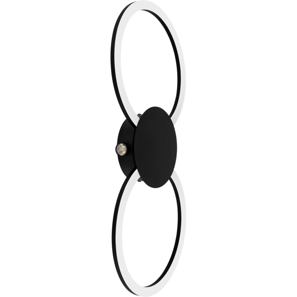 Plafoniera Led EGLO Venticello, 20W, 2400lm, lumina calda, IP20, negru-alb