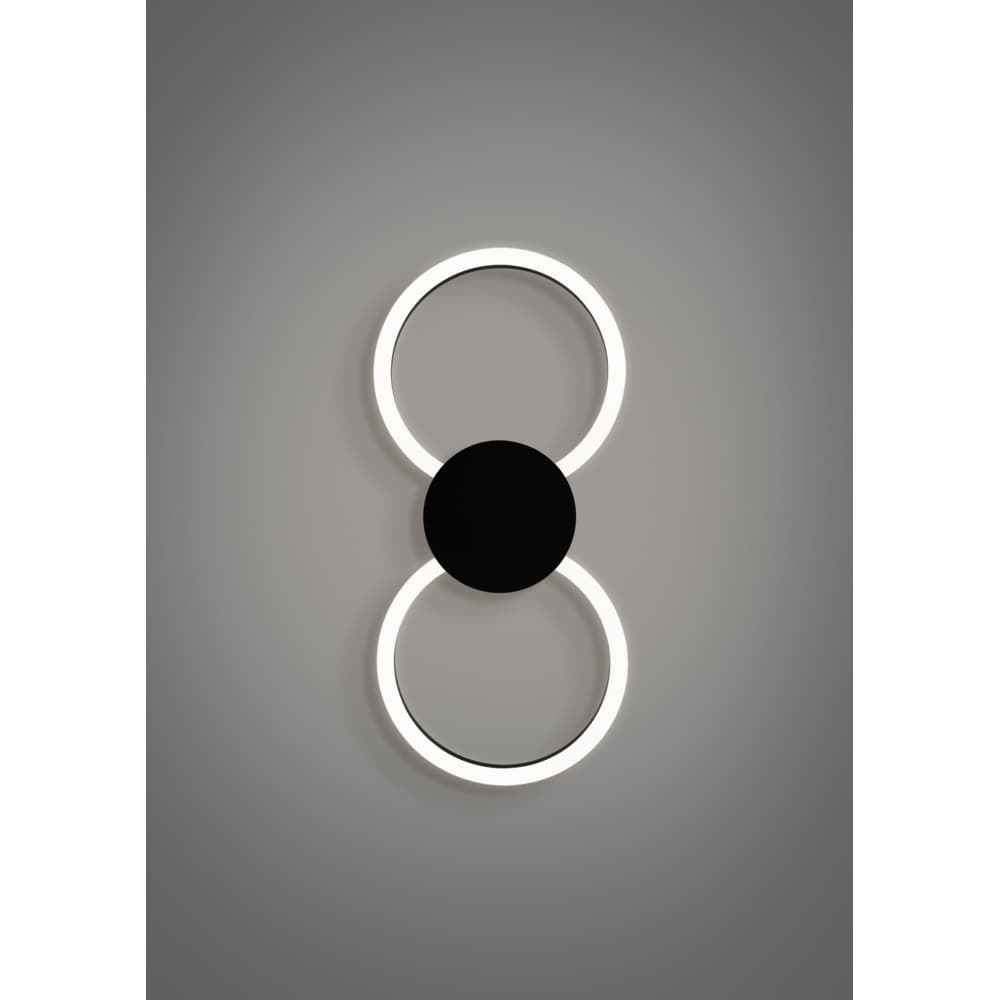 Plafoniera Led EGLO Venticello, 20W, 2400lm, lumina calda, IP20, negru-alb