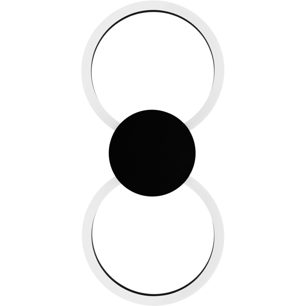 Plafoniera Led EGLO Venticello, 20W, 2400lm, lumina calda, IP20, negru-alb