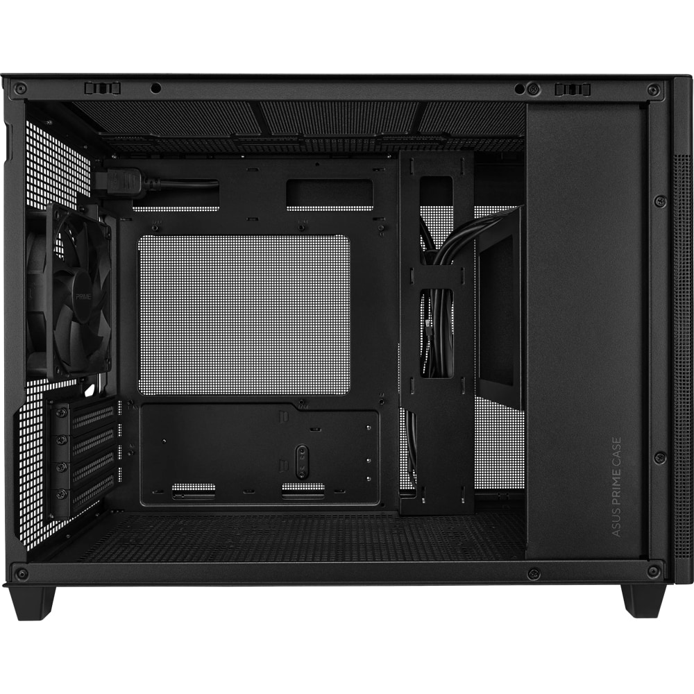 Carcasa PC ASUS PRIME AP201(Tempered Glass), USB 3.2 Gen1, Fara sursa, negru