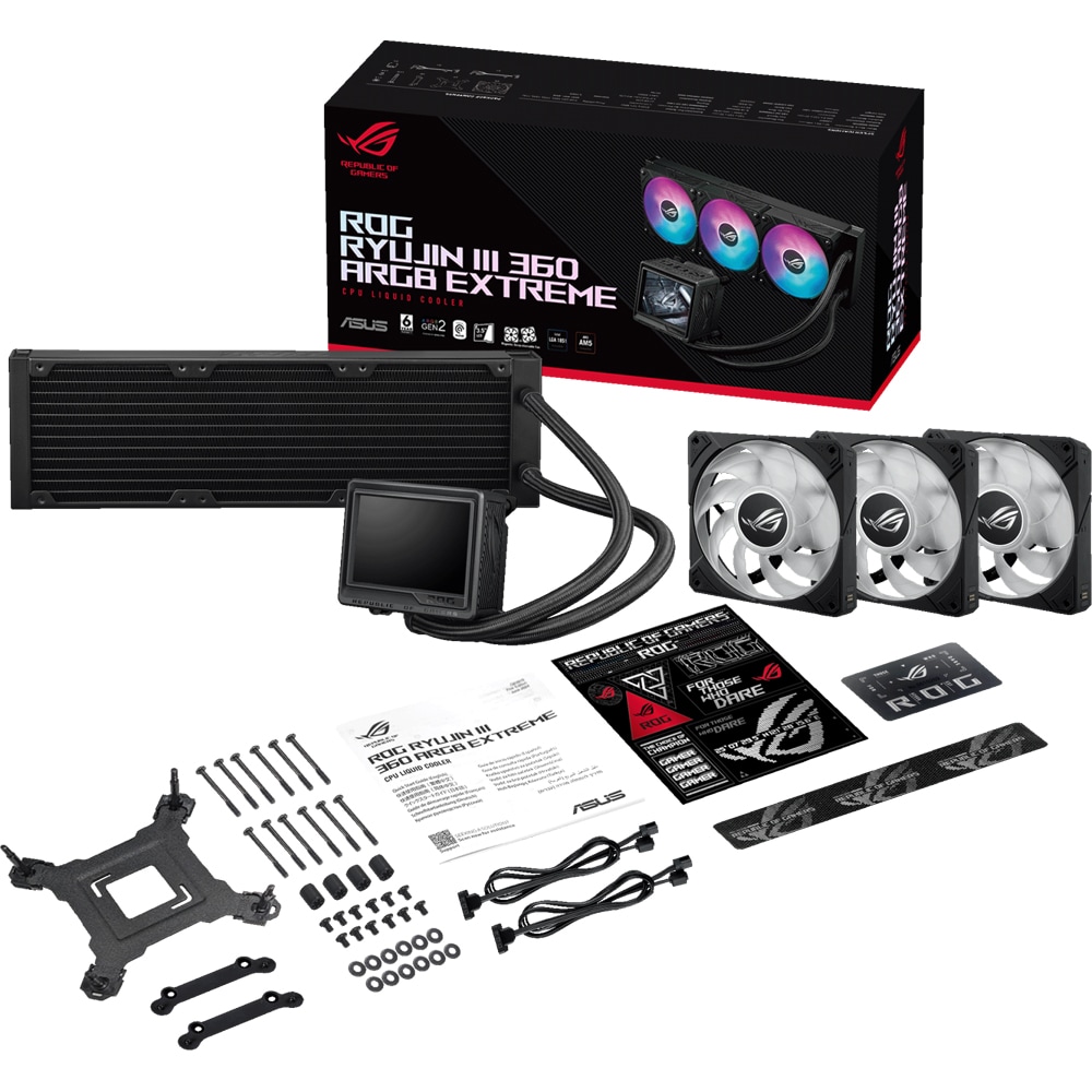 Cooler procesor cu racire lichida ASUS ROG RYUJIN III 360 ARGB Extreme, 3x120mm, 90RC0131-M0EAY0