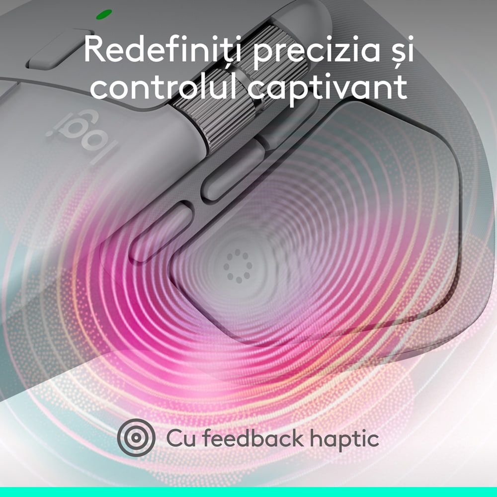 Mouse Bluetooth pentru Mac LOGITECH MX Master 4, 8000 dpi, argintiu