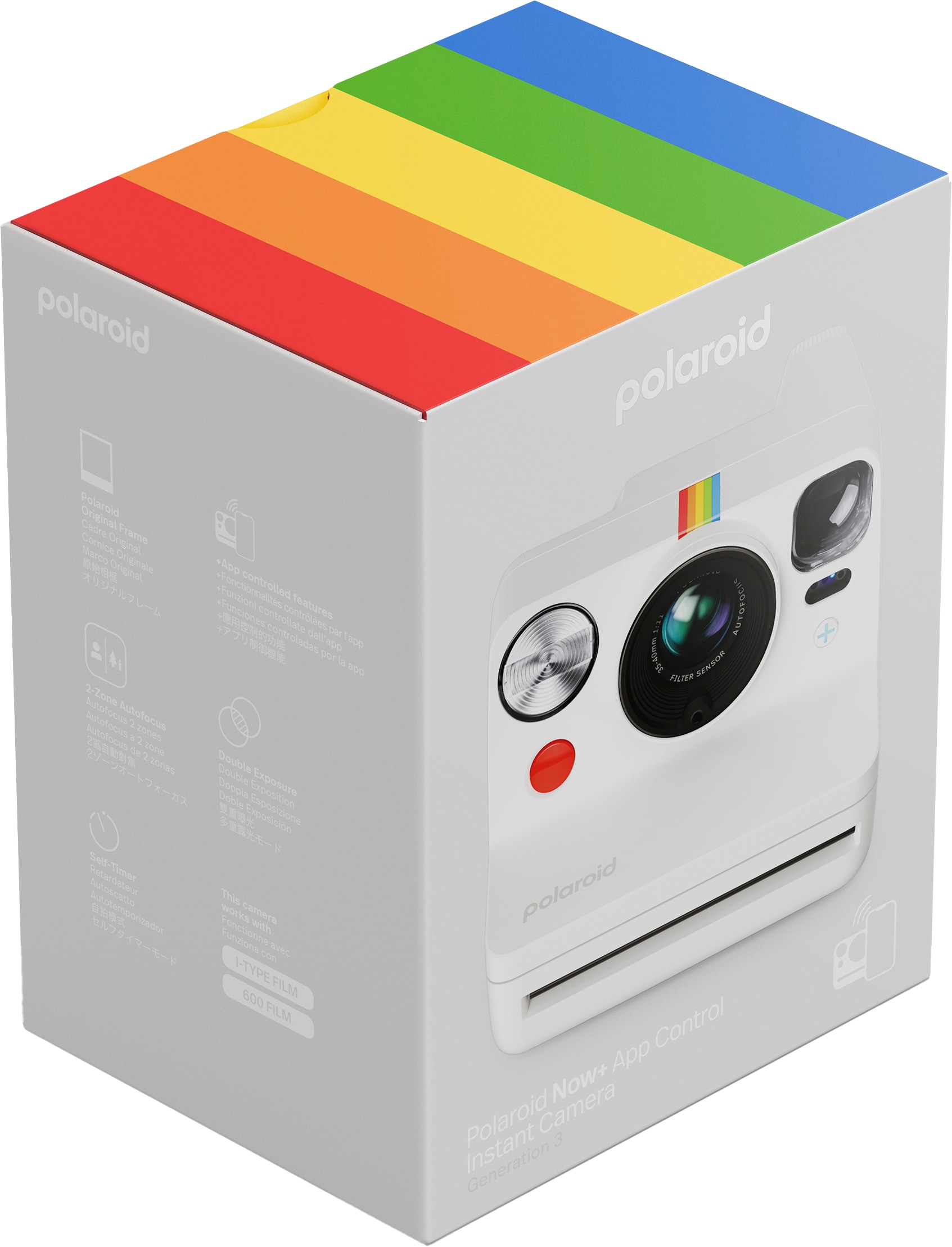 Aparat foto instant POLAROID Now+ Generation 3, alb