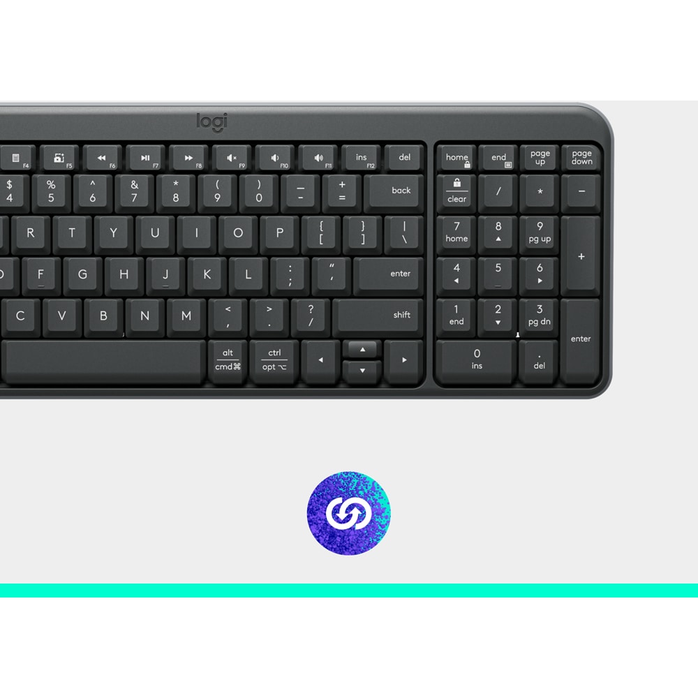 Tastatura Wireless LOGITECH K250, Bluetooth, Layout US, negru