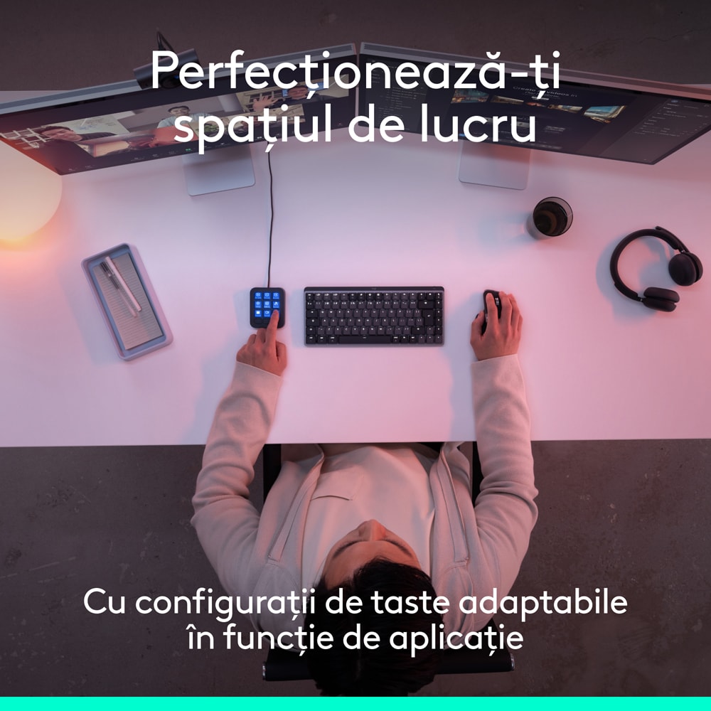 Tastatura LOGITECH MX Keypad, USB, Graphite