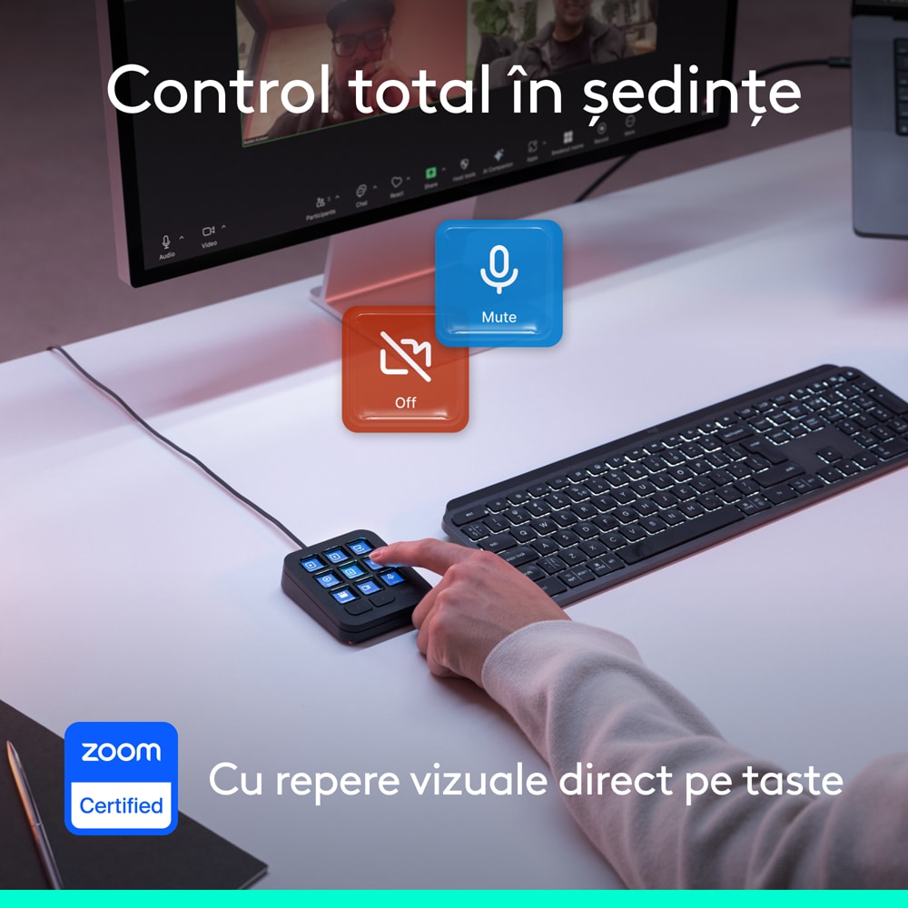 Tastatura LOGITECH MX Keypad, USB, Graphite