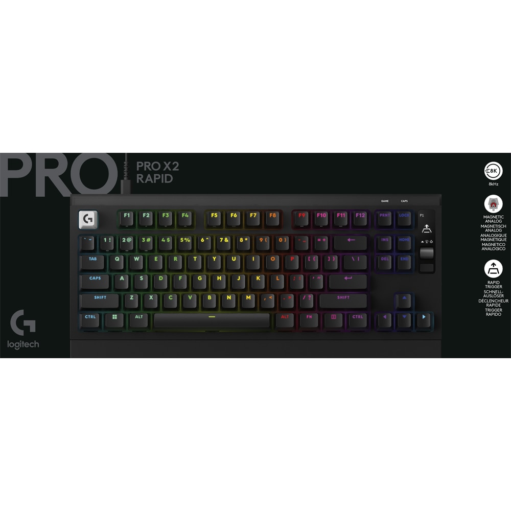 Tastatura Gaming mecanica LOGITECH Pro X2 Rapid, USB, negru