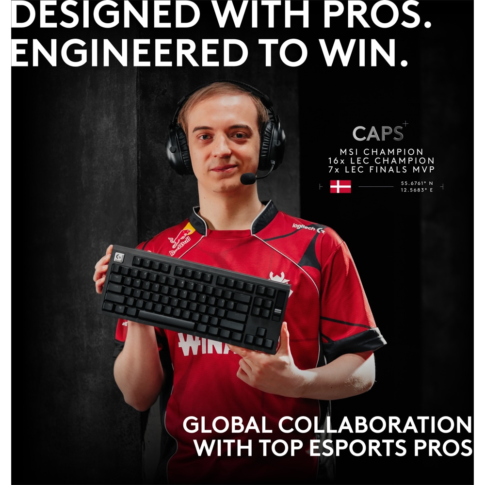 Tastatura Gaming mecanica LOGITECH Pro X2 Rapid, USB, roz