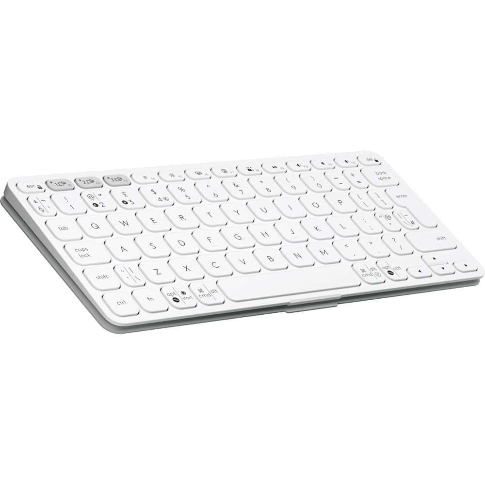 Tastatura Wireless LOGITECH KEYS To Go 2 Multi-Device, Bluetooth, Layout US INT, alb