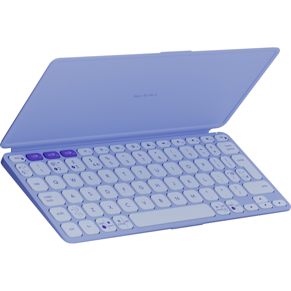 Tastatura Wireless LOGITECH KEYS To Go 2 Multi-Device, Bluetooth, Layout US INT, lila