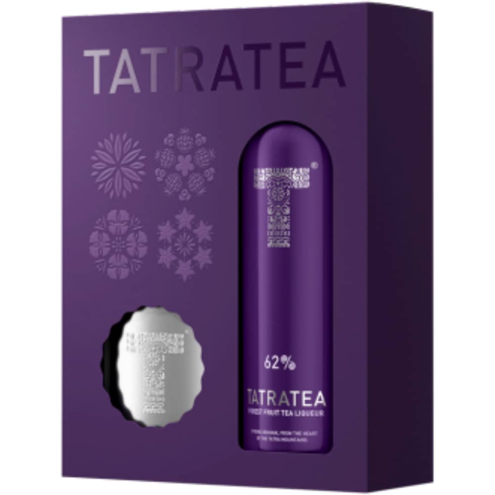 Set Lichior Tatratea 62, 0.7L + Flask