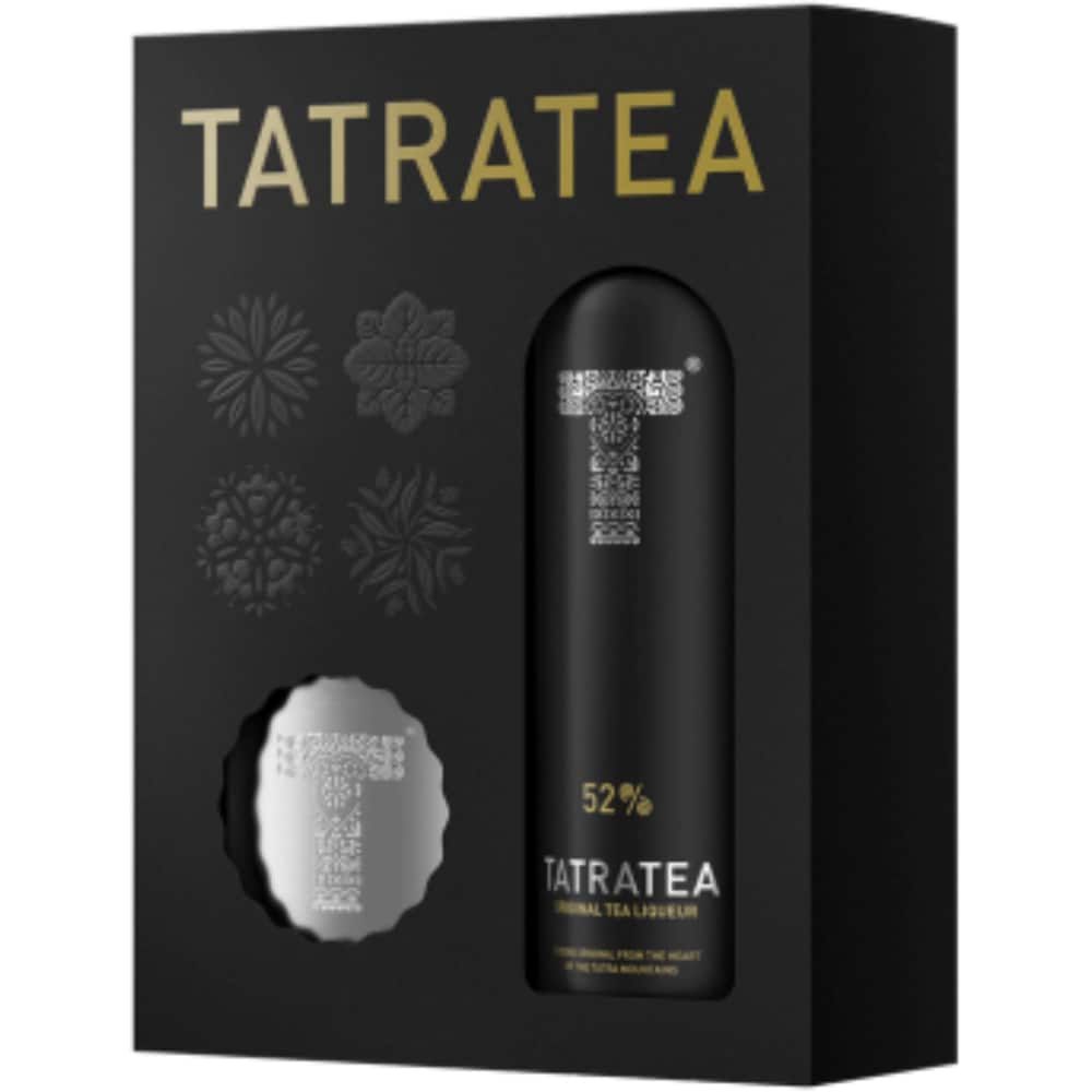 Set Lichior Tatratea 52, 0.7L + Flask