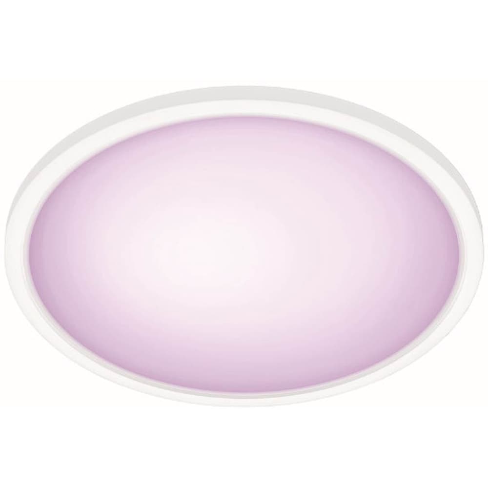 Plafoniera LED RGB, PHILIPS Superslim, 22W, IP20, aluminiu plastic, alb