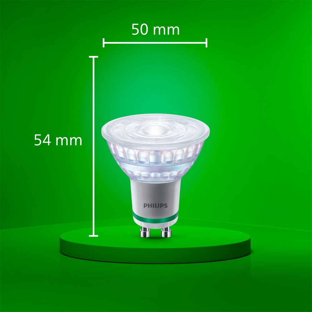 Spot LED PHILIPS, 2.1W, 375lm, IP20, lumina neutra, transparent