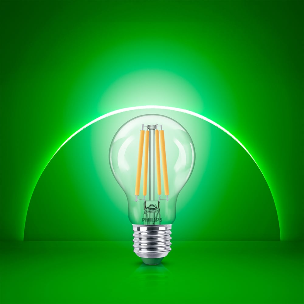 Bec LED filament PHILIPS, A60, E27, 4W, 2700K, 840lm, lumina calda