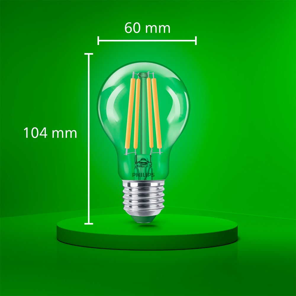 Bec LED filament PHILIPS, A60, E27, 4W, 2700K, 840lm, lumina calda