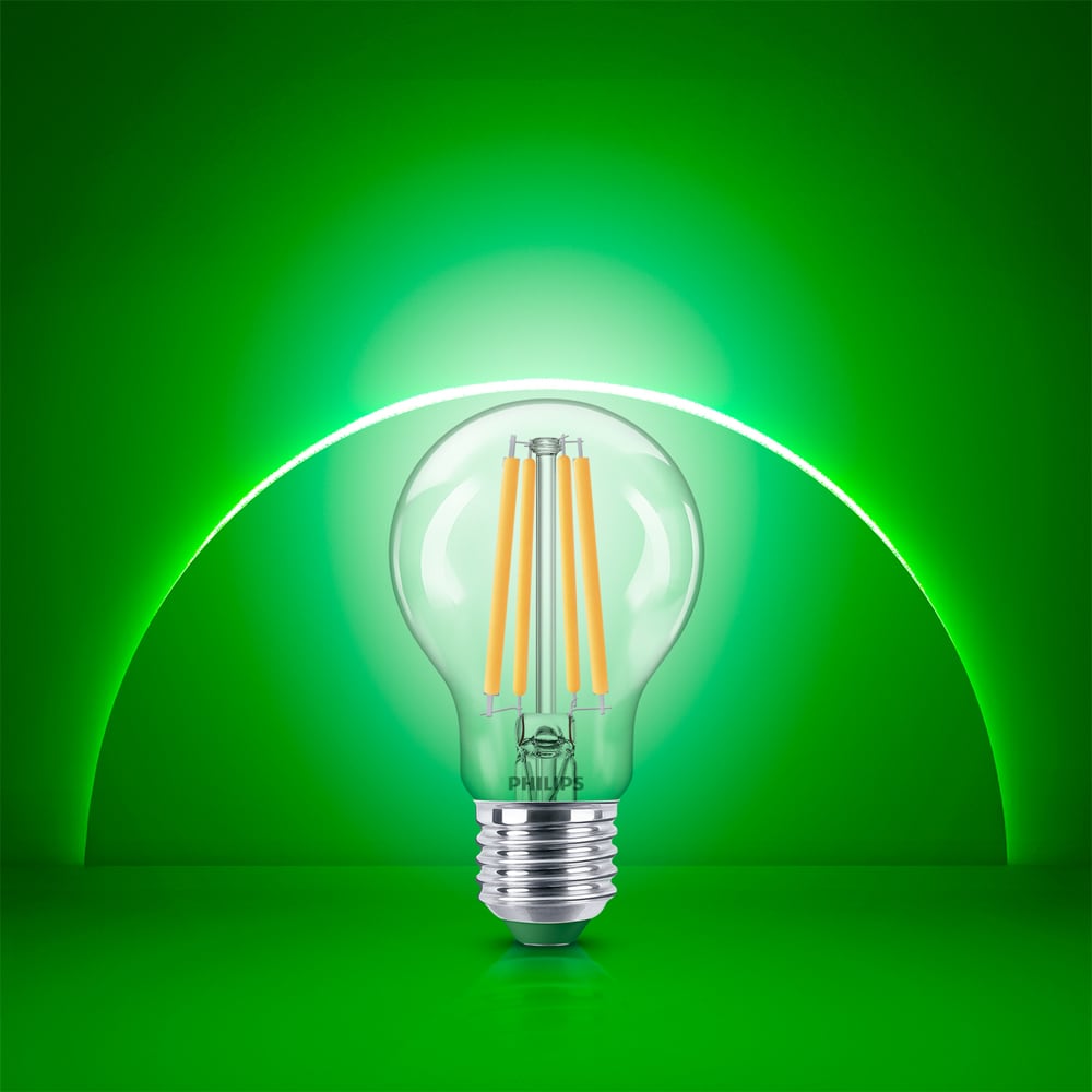 Bec LED filament PHILIPS, A60, E27, 5.2W, 2700K, 1095lm, lumina calda