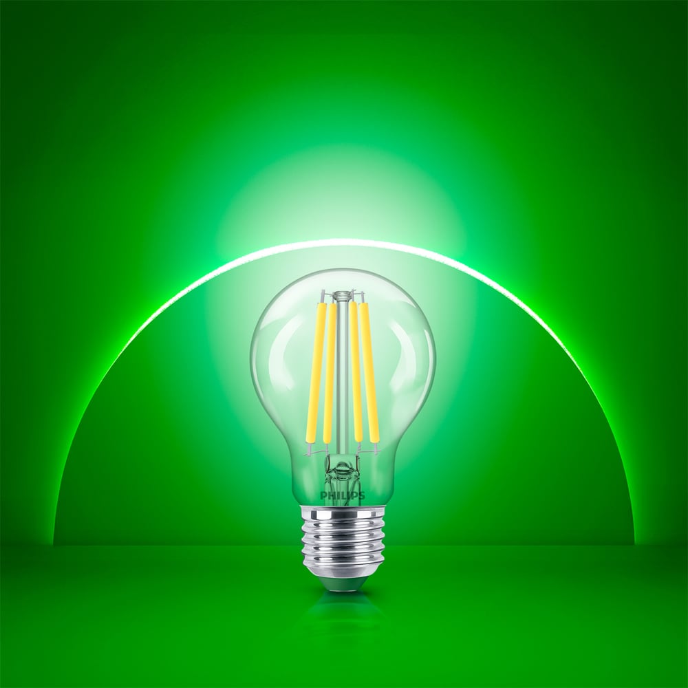 Bec LED filament PHILIPS, A60, E27, 5.2W, 4000K, 1095lm, lumina neutra