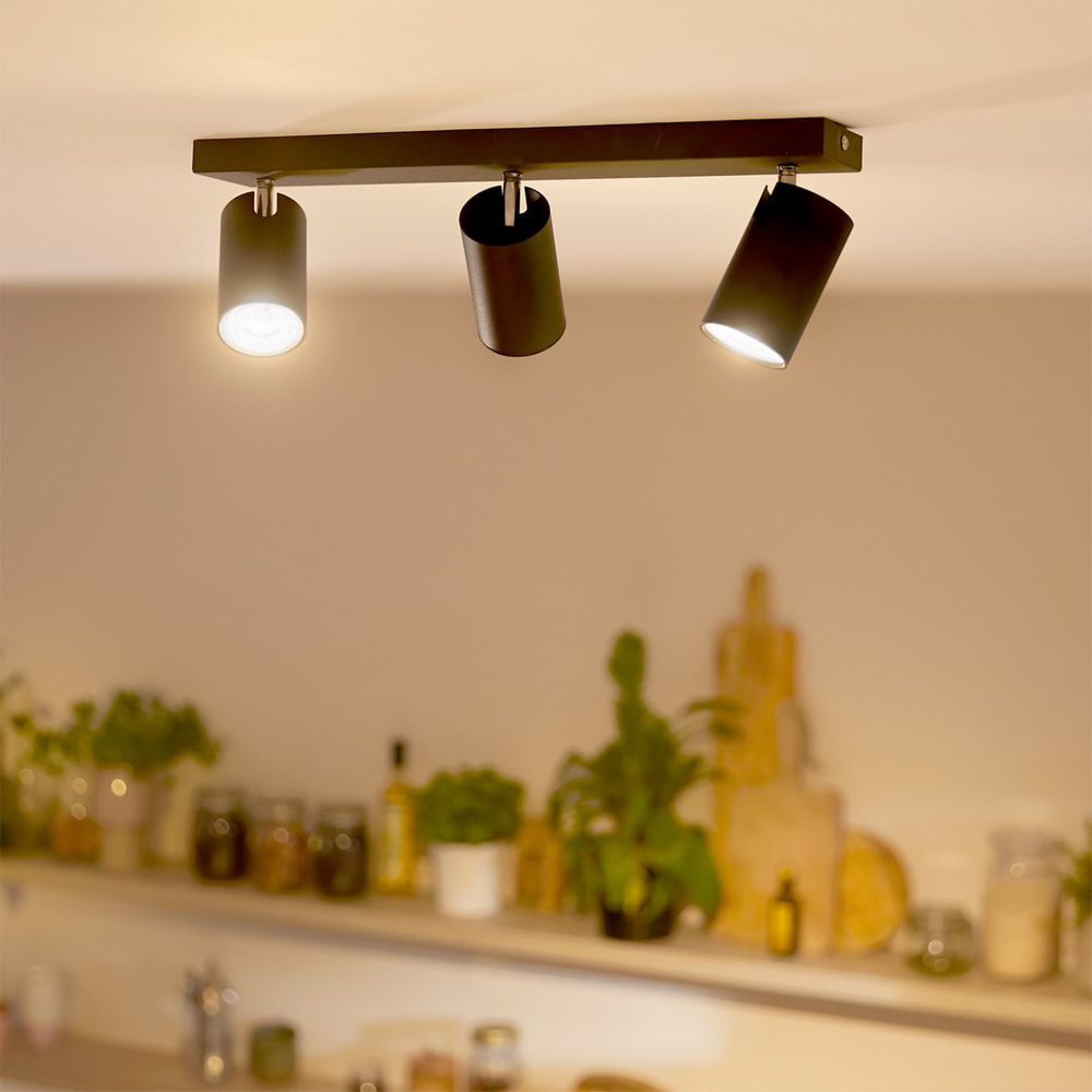 Spot LED PHILIPS, 2.1W, 375lm, IP20, lumina calda, transparent
