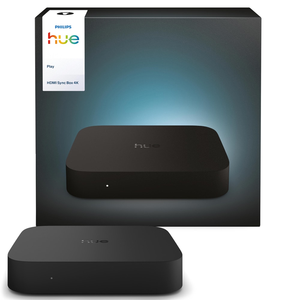 Accesoriu pentru sistemul de iluminat Sync Box Play HDMI PHILIPS HUE, 4K Home Theater, 60Hz, negru