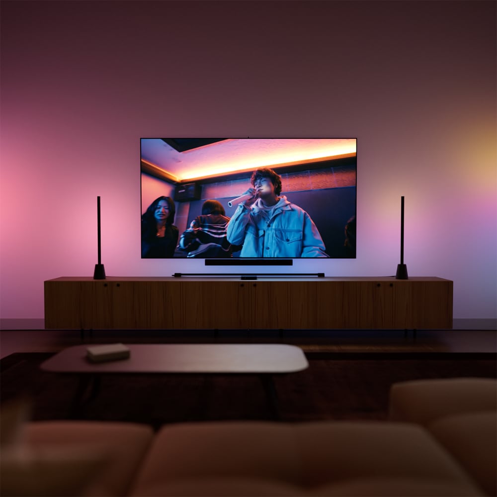 Accesoriu pentru sistemul de iluminat Sync Box Play HDMI PHILIPS HUE, 4K Home Theater, 60Hz, negru