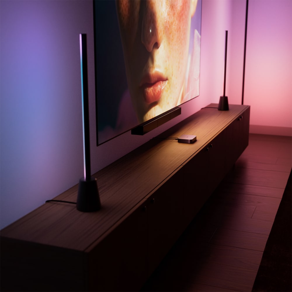 Accesoriu pentru sistemul de iluminat Sync Box Play HDMI PHILIPS HUE, 4K Home Theater, 60Hz, negru