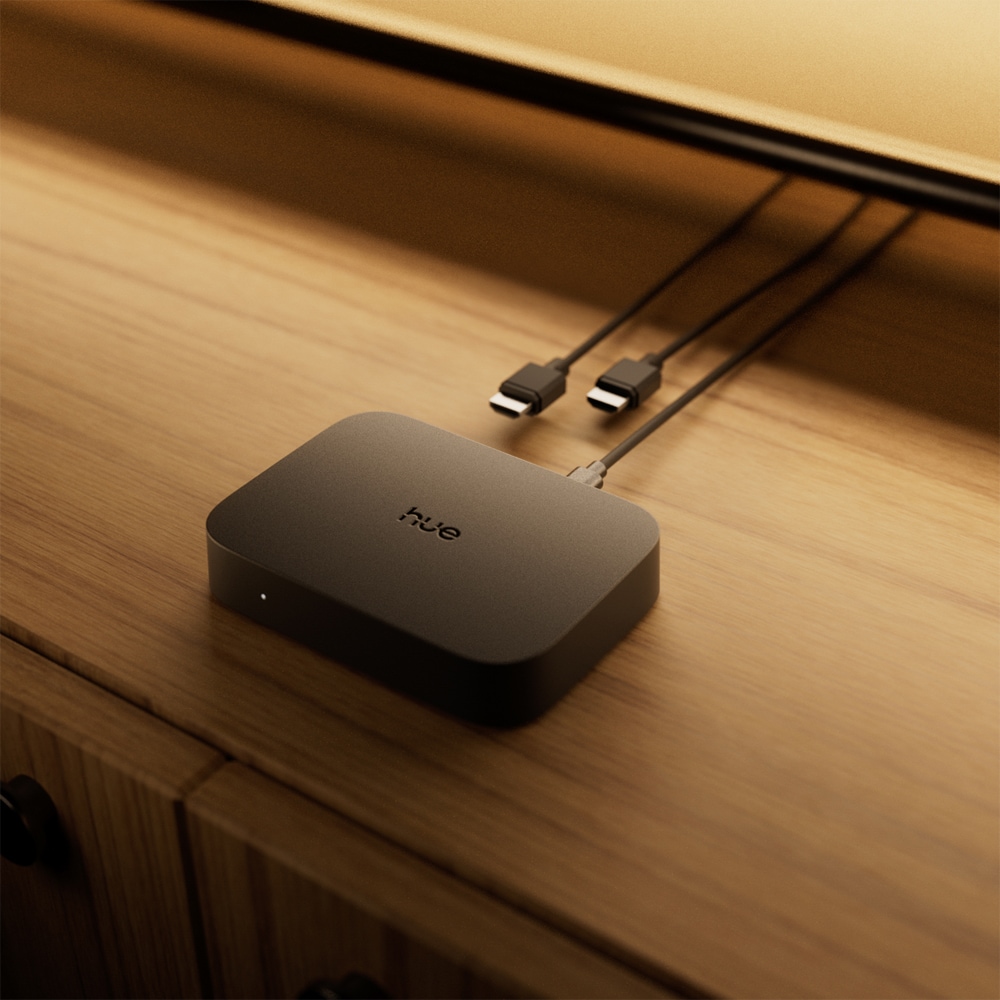 Accesoriu pentru sistemul de iluminat Sync Box Play HDMI PHILIPS HUE, 4K Home Theater, 60Hz, negru
