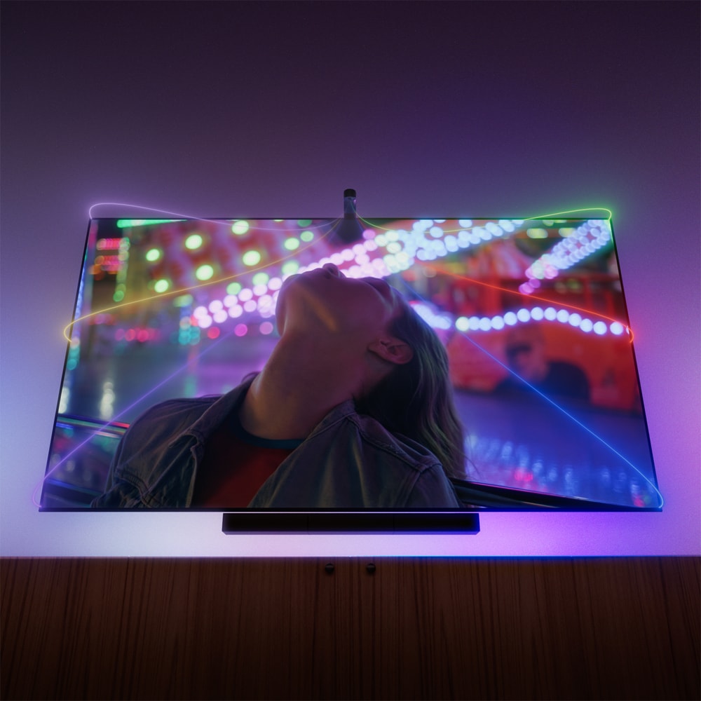 Accesoriu pentru sistemul de iluminat Hue Play Screen Sync TV HDMI PHILIPS HUE, 4K, negru