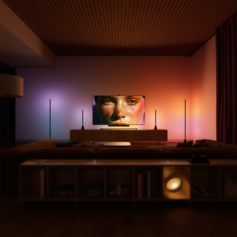 Accesoriu pentru sistemul de iluminat Hue Play Screen Sync TV HDMI PHILIPS HUE, 4K, negru