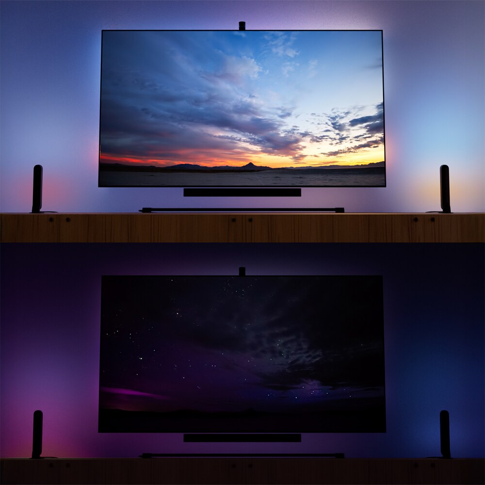Banda LED Smart PHILIPS Hue Play Gradient, RGBW, pentru TV 85", 10.5W, 1050lm, 2.5 m