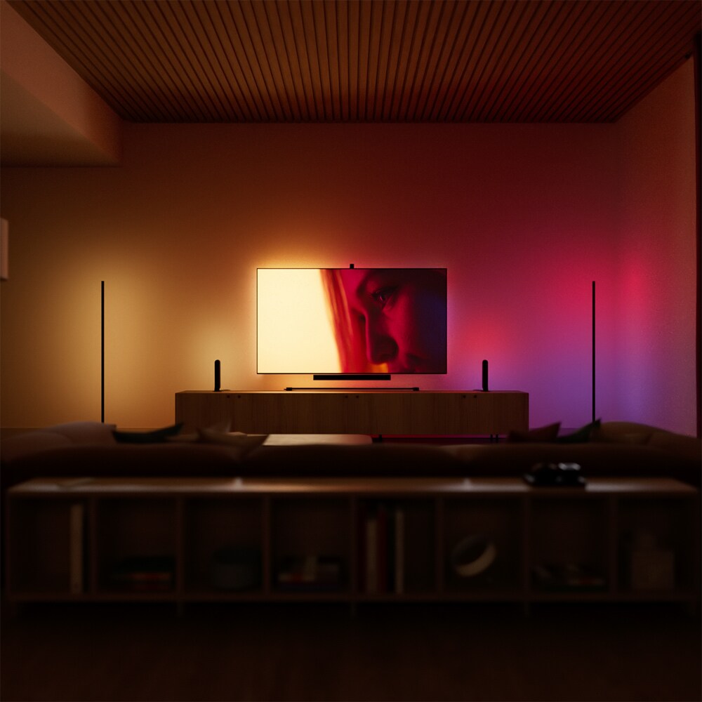 Banda LED Smart PHILIPS Hue Play Gradient, RGBW, pentru TV 85", 10.5W, 1050lm, 2.5 m