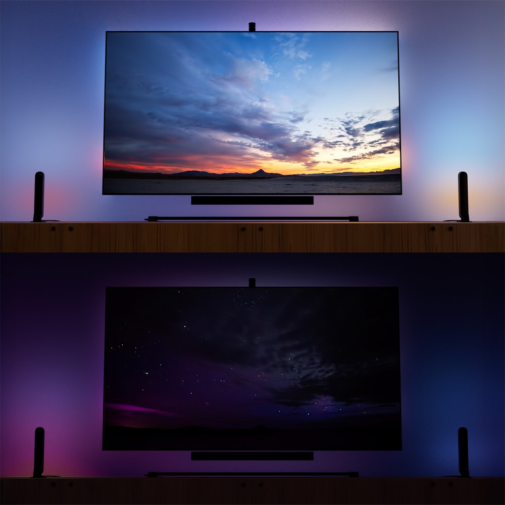 Banda LED Smart PHILIPS Hue Play Gradient, RGBW, pentru TV 65", 14.5W, 1050lm, 3.5 m