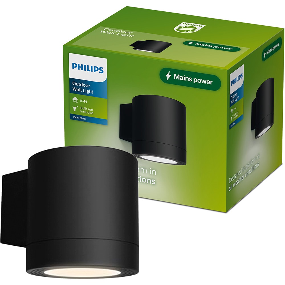 Lampa solara Philips Fylx, 5W, IP44, plastic, negru