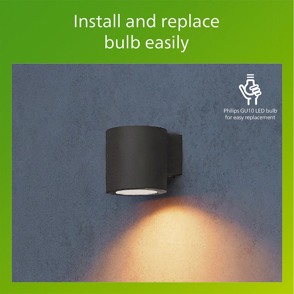 Lampa solara Philips Fylx, 5W, IP44, plastic, negru