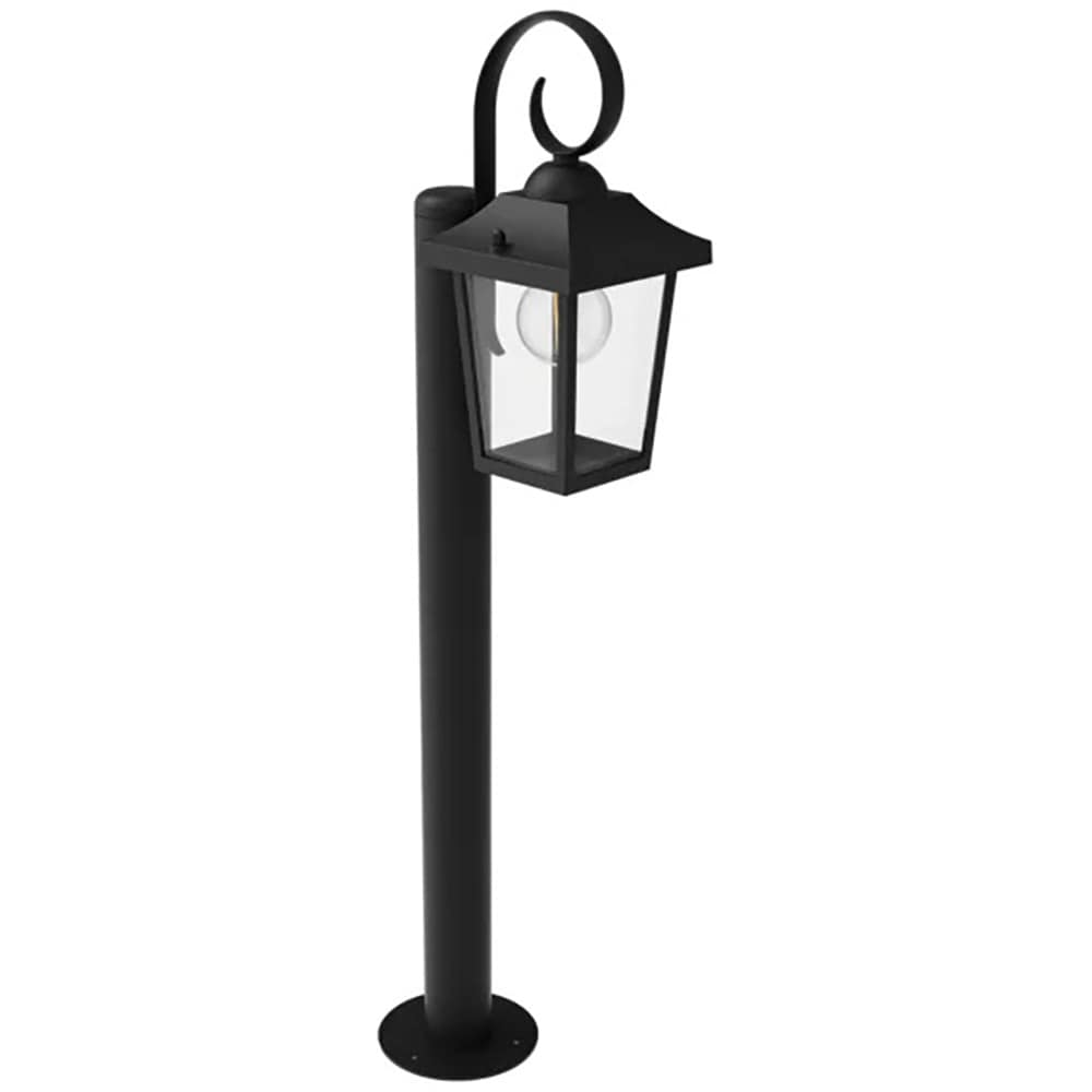 Lampa solara cu piedestal Philips Buzzard, E27, 25W, IP44, aluminiu, negru