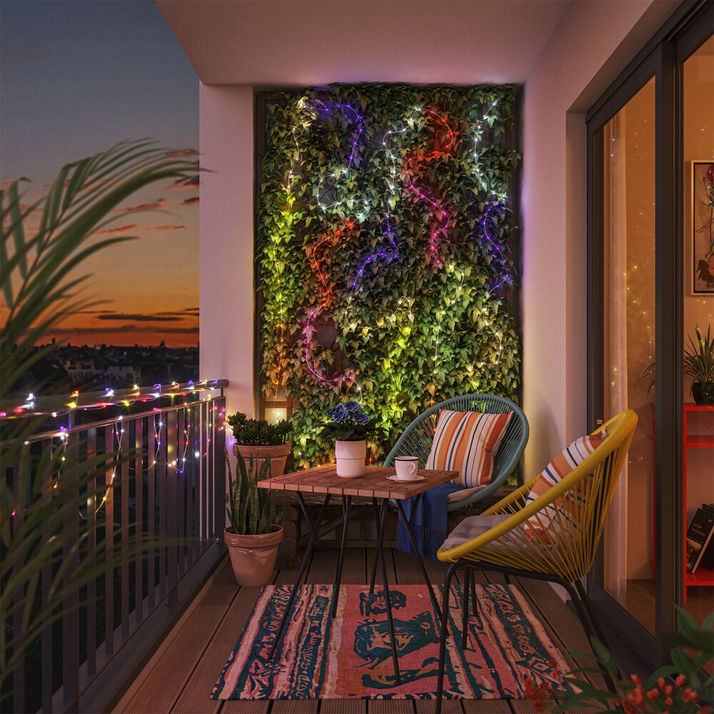 Ghirlanda luminoasa Smart LED PHILIPS, interior/exterior, RGB, 2.4W, 280lm, 10 m