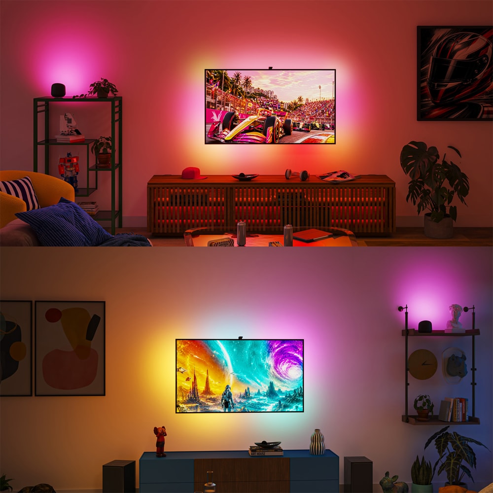Pachet PHILIPS Smart Screen Sync, camera + banda LED RGB, pentru TV 40-50", 15W, 200lm, 2.7 m