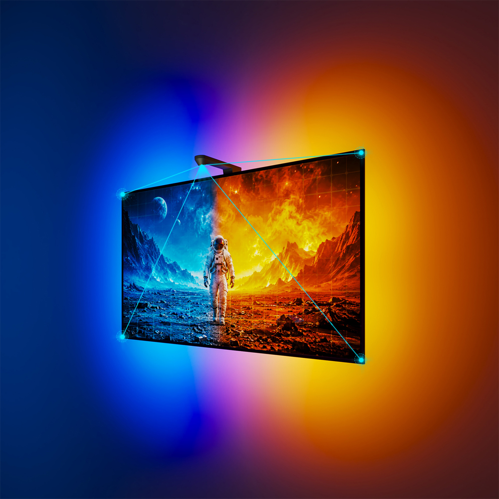 Pachet PHILIPS Smart Screen Sync, camera + banda LED RGB, pentru TV 40-50", 15W, 200lm, 2.7 m