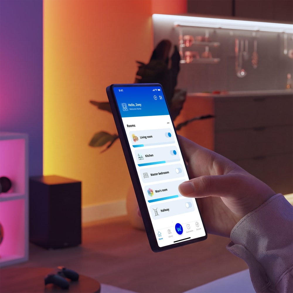 Pachet PHILIPS Smart Screen Sync, camera + banda LED RGB, pentru TV 40-50", 15W, 200lm, 2.7 m