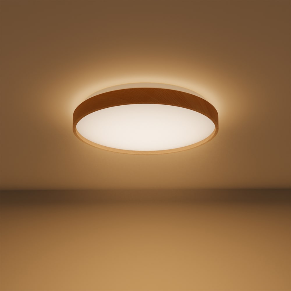 Plafoniera LED PHILIPS Stylique, 17W, 1800lm, IP20, lumina calda, maro
